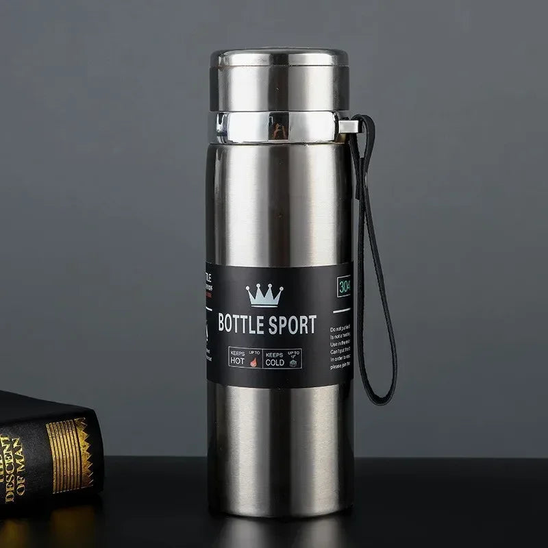 1L Insulated Stainless Steel Water Bottle – Vacuum, Hot/Cold, Leakproof - Winter Seller Hub