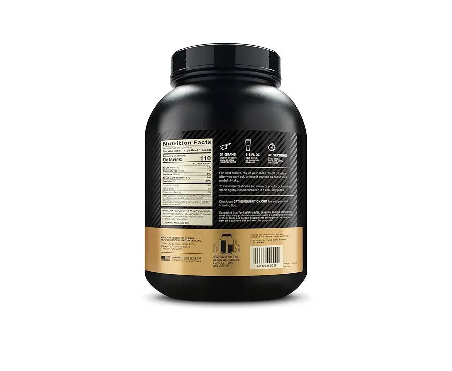 Optimum Nutrition Gold Standard 100% Isolate, Protein Powder, Chocolate Bliss - Winter Seller Hub