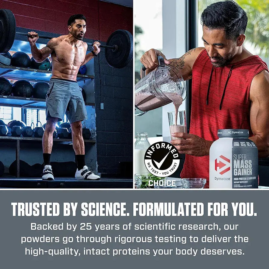 Dymatize Super Mass Gainer Protein Powder – Rich Chocolate, 1280 Calories - Winter Seller Hub