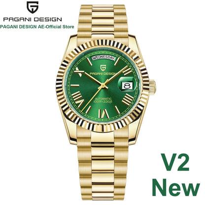 Gold Green V2 Men's Mechanical Watches - Winter Seller Hub