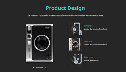 FUJIFILM INSTAX Instant Camera INSTAX Mini EVO Children's Fashion Retro Style Dating Essentials Mini11 With 20 Film Pack Kit - Winter Seller Hub