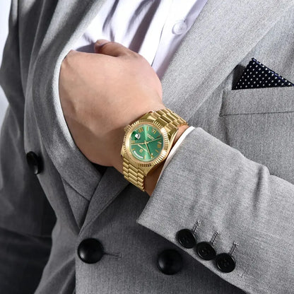 Gold Green V2 Men's Mechanical Watches - Winter Seller Hub