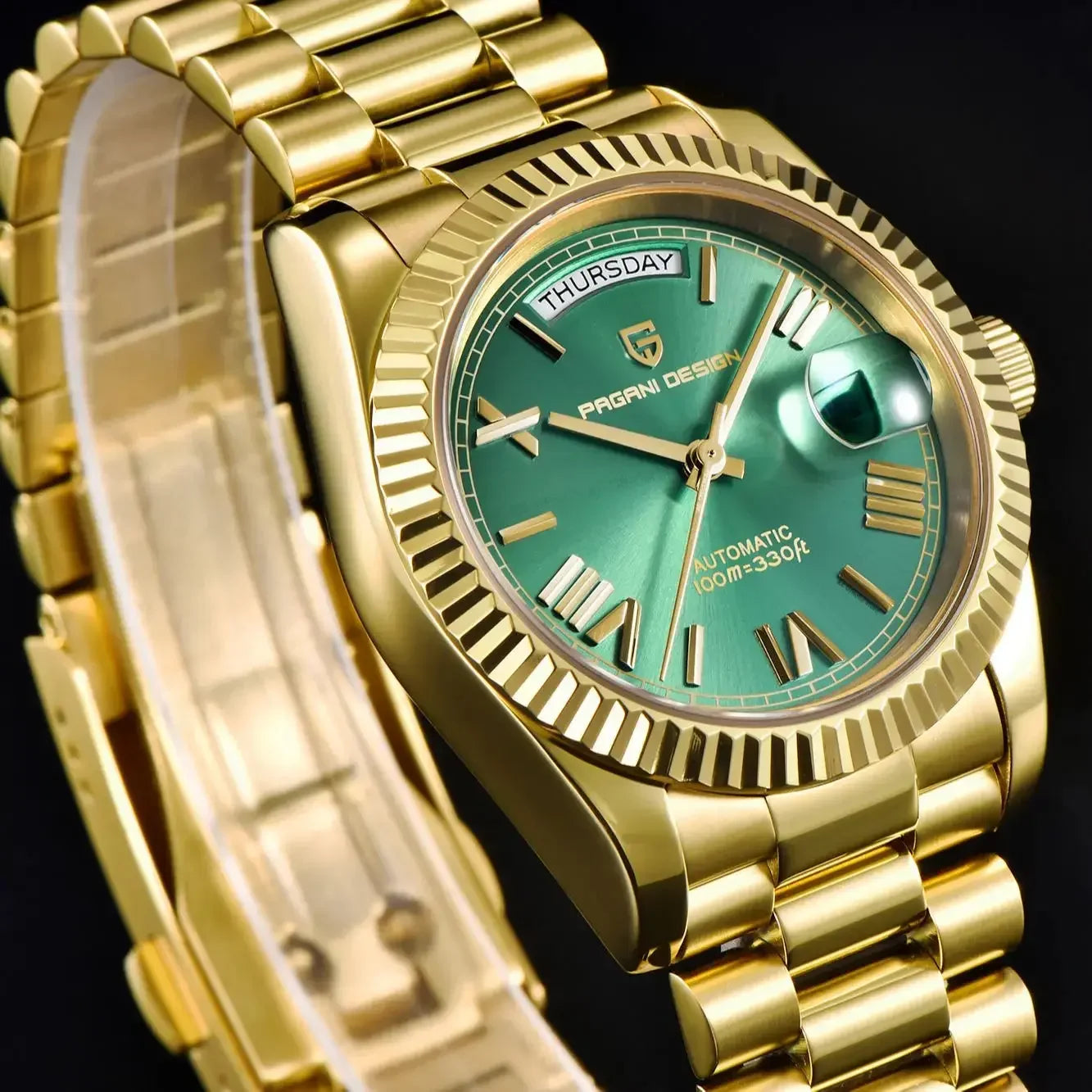 Gold Green V2 Men's Mechanical Watches - Winter Seller Hub
