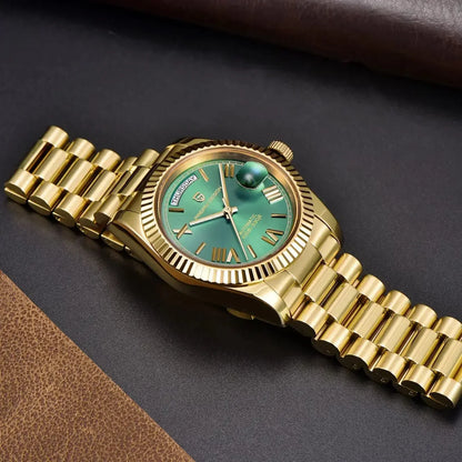 Gold Green V2 Men's Mechanical Watches - Winter Seller Hub