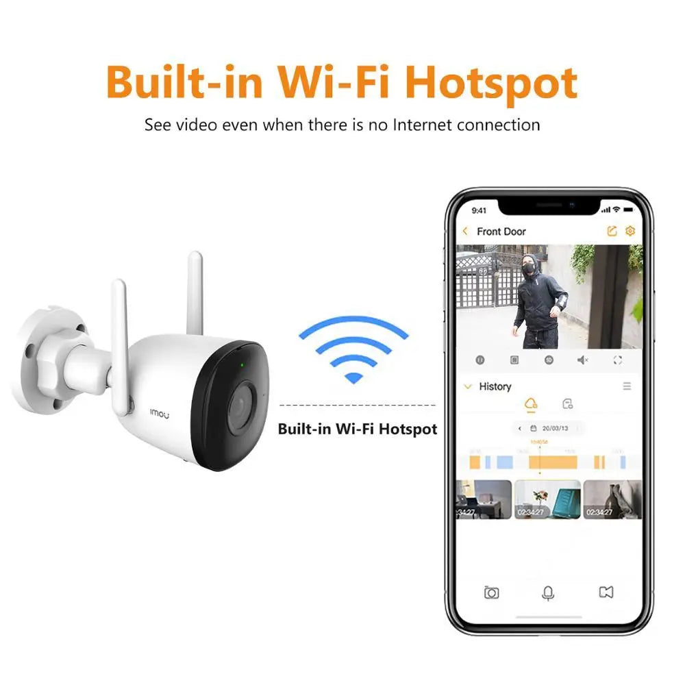 IMOU Outdoor Bullet 2C 4MP Wifi Camera Weatherproof AI Human Detection Outdoor Surveillance ip Camera - Winter Seller Hub