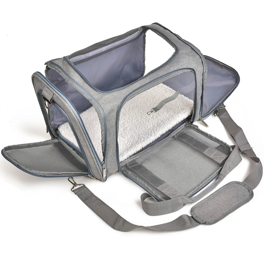 Airline-Approved Soft-Sided Pet Carrier Backpack for Small Dogs & Cats - Winter Seller Hub