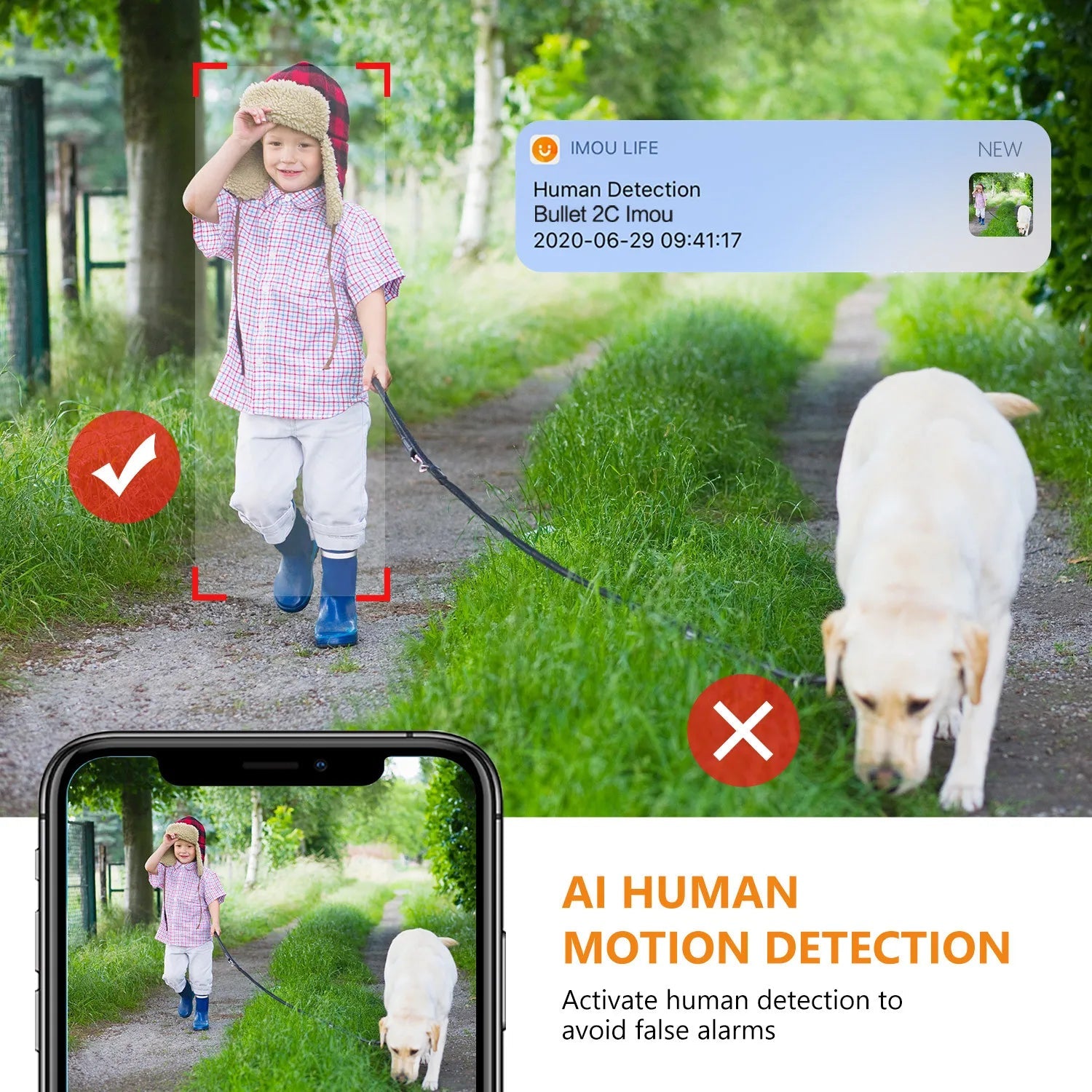 IMOU Outdoor Bullet 2C 4MP Wifi Camera Weatherproof AI Human Detection Outdoor Surveillance ip Camera - Winter Seller Hub