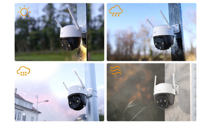 IMOU 2PCS Cruiser SE+ 5MP Wi-Fi PTZ Camera Smart Color Night Vision IP66 Outdoor Security 360° Coverage Smart Auto Tracking - Winter Seller Hub