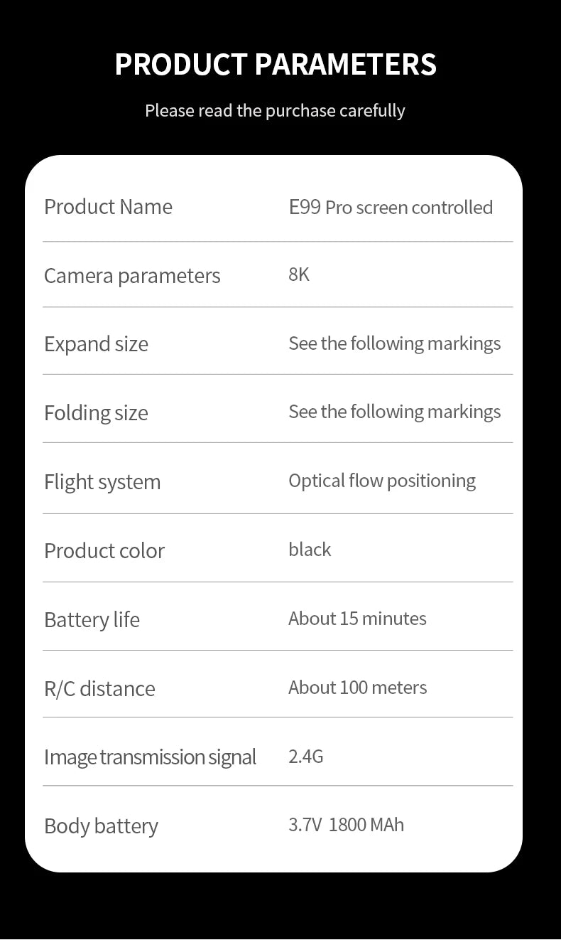 E99 Pro Drone with 8K HD Camera Remote Control Quadcopter Four Axis Aircraft Altitude Hold GPS Flying Toy for Aerial Photography - Winter Seller Hub