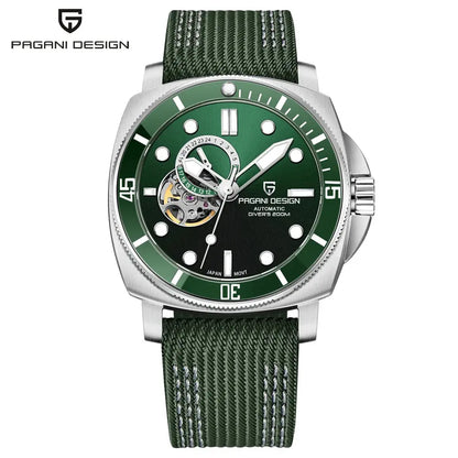 PAGANI DESIGN PD-1736 Automatic Skeleton – Sapphire, 20 Bar, Steel - Winter Seller Hub