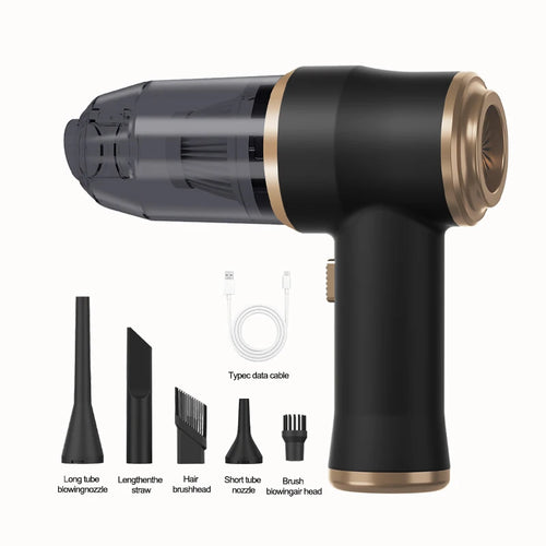 Portable cordless car vacuum cleaner, home appliance, suitable for cars, bedrooms, carpets, pet hair, high-power device