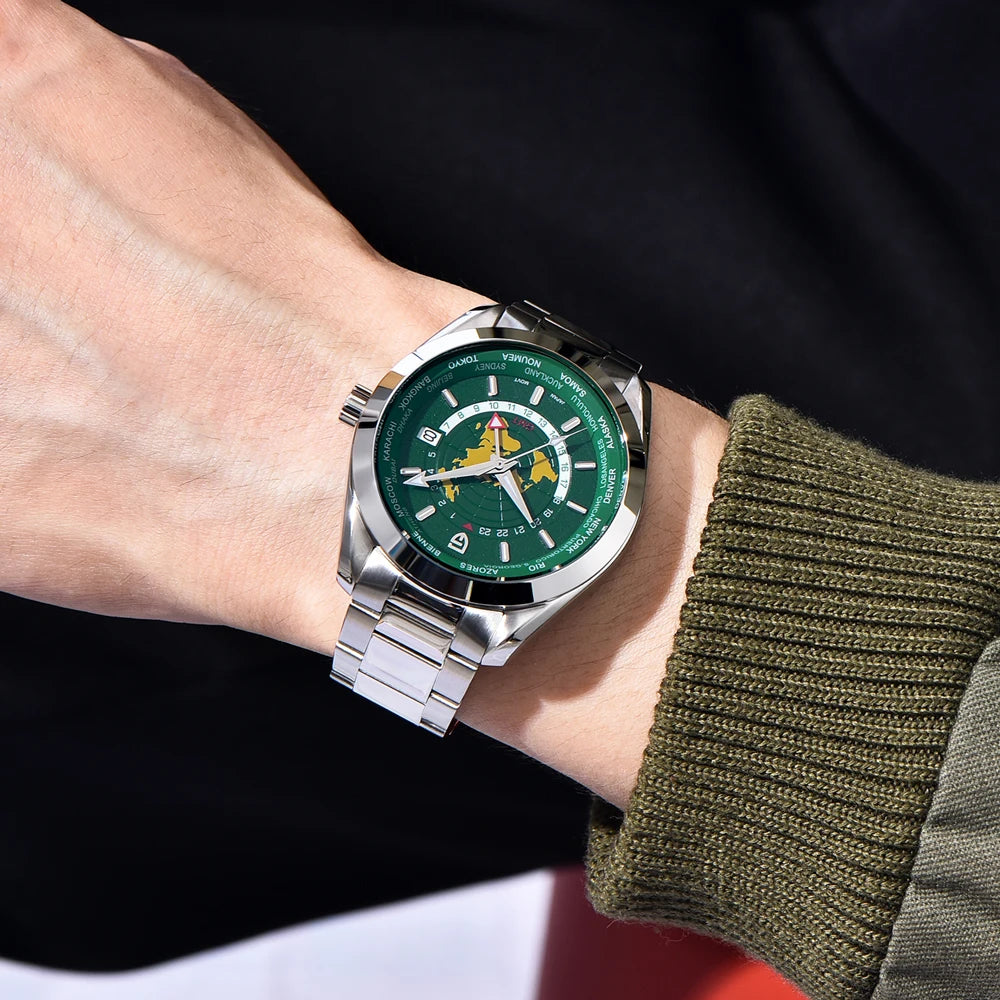 PD1788 Quartz Wristwatch – Stainless Steel Case & Bracelet, Water-Resistant, Fashionable Casual Watch - Winter Seller Hub
