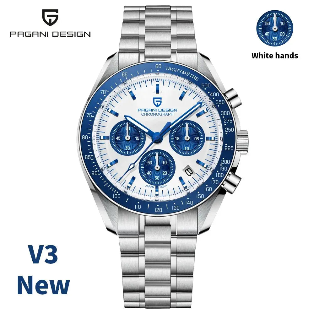 PAGANI DESIGN PD-1701 Moonwatch – VK63 Chronograph, Sapphire, 10 Bar - Winter Seller Hub