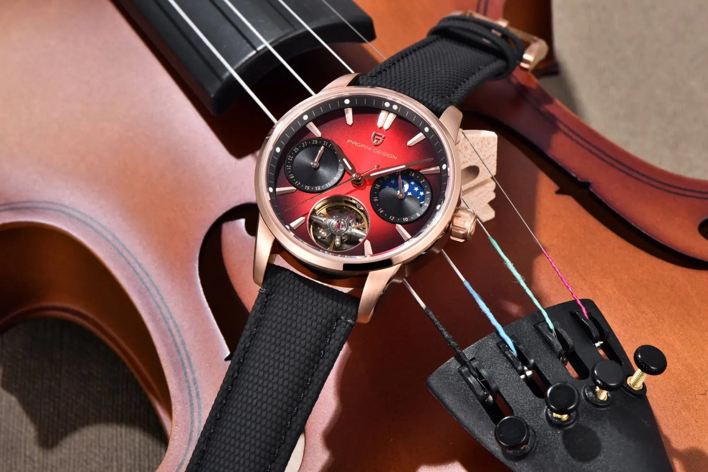 PAGANI DESIGN PD-YS021 Quartz Watch – Leather, Luminous, 10Bar Water-Resistant - Winter Seller Hub