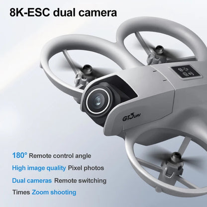 NEW GT3 Mini Foldable Drone With Lights 8k Aerial Photography Optical Flow Positioning 360° Obstacle Avoidance Helicopter Drone - Winter Seller Hub