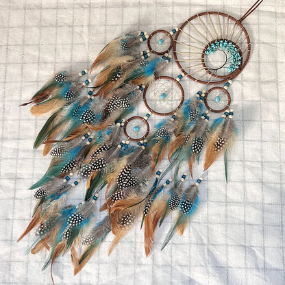 Tree of Life Dream Catcher Wind Chime – Natural Stone Wall Hanging - Winter Seller Hub