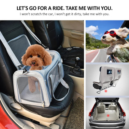 Airline-Approved Soft-Sided Pet Carrier Backpack for Small Dogs & Cats - Winter Seller Hub