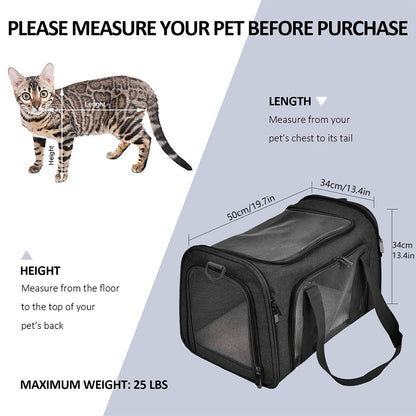 Airline-Approved Soft-Sided Pet Carrier Backpack for Small Dogs & Cats - Winter Seller Hub