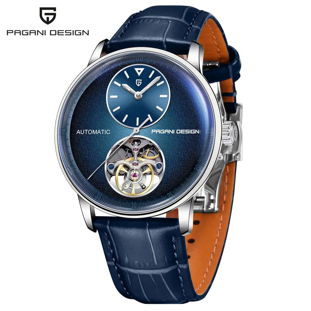 PAGANI DESIGN PD-1796 Mechanical Watch – Leather, Luminous, Waterproof - Winter Seller Hub