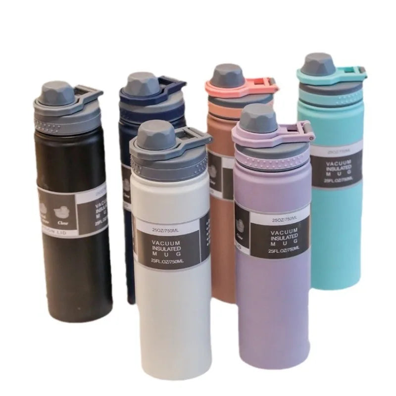 Thermal Cup Simple Portable Stainless Steel Water Cup Large Capacity Sports Water Bottle Outdoor Water Bottle Portable Space Pot Winter Seller Hub