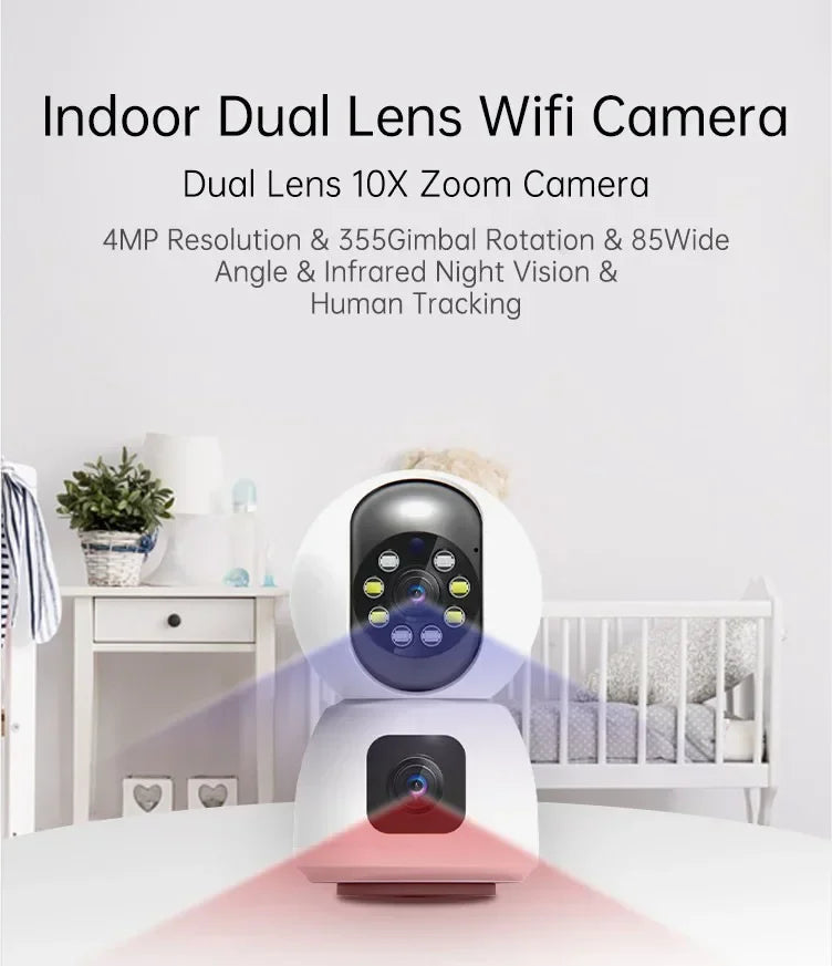 Tuya 5G 8MP 10MP WiFi Camera Smart Home Wireless IP Surveillance Camera AI Detect Automatic Tracking Security Baby Monitor Tuya - Winter Seller Hub