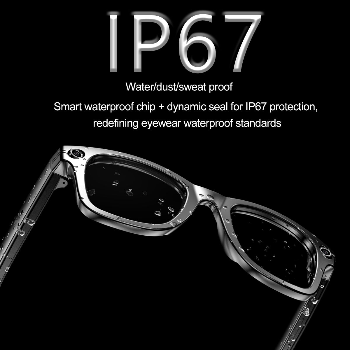 AI Smart Glasses with Camera | Bluetooth Music, Video & ChatGPT Voice Control