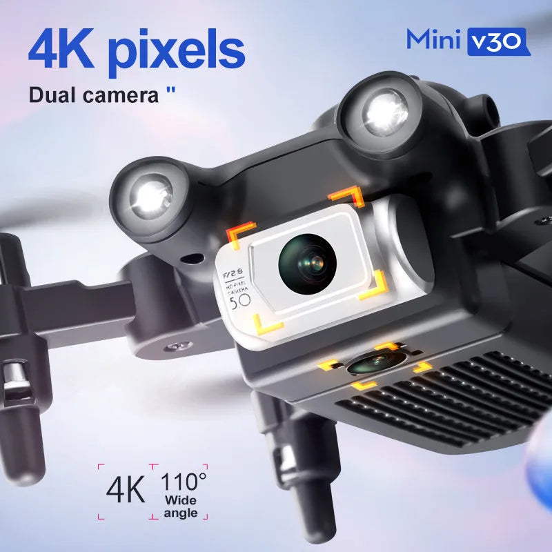 4DRC New V30 Mini Drone with Camera HD 4K 1080P FPV RC Drones Profesional Five-sided Obstacle Avoidance Helicopter Dron Toy Gift - Winter Seller Hub