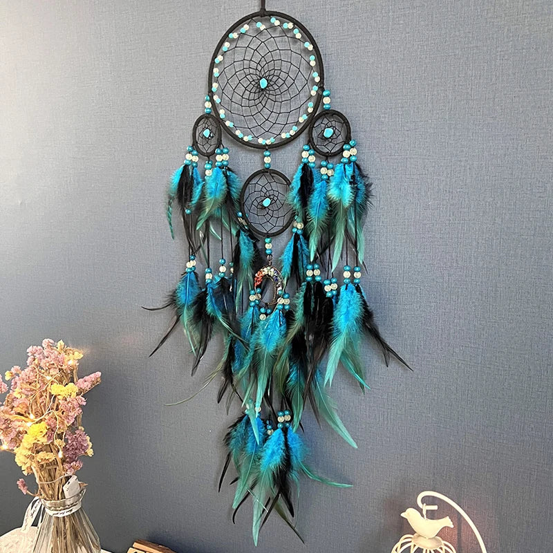 Tree of Life Dream Catcher Wind Chime – Natural Stone Wall Hanging - Winter Seller Hub