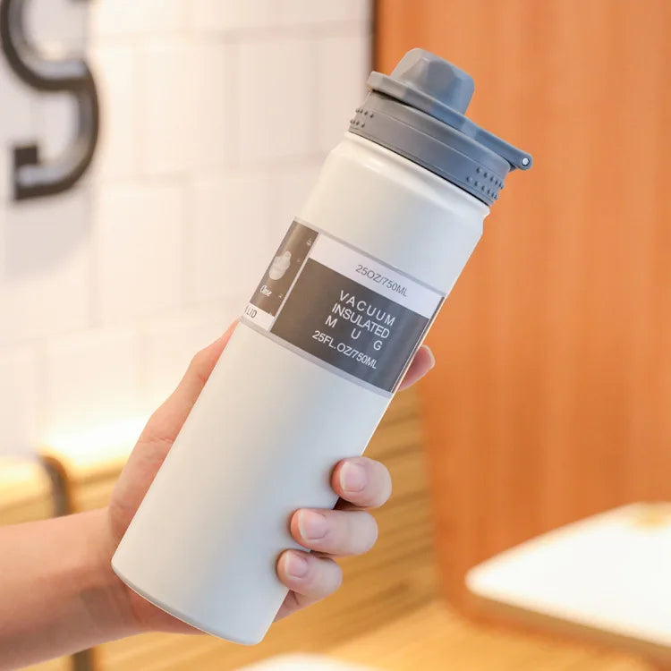 Thermal Cup Simple Portable Stainless Steel Water Cup Large Capacity Sports Water Bottle Outdoor Water Bottle Portable Space Pot Winter Seller Hub