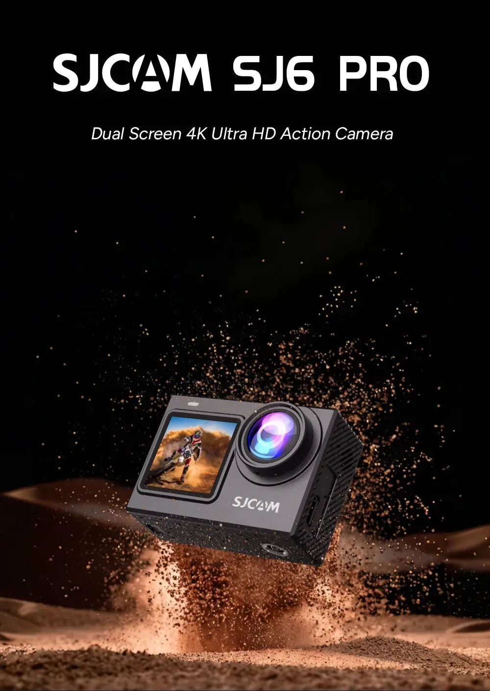 SJCAM SJ6 Pro 4K 60FPS Dual Screen Action Camera Waterproof Touch Screen Sport Cam WiFi Night Vision 6-Axis Gyro Stabilization - Winter Seller Hub