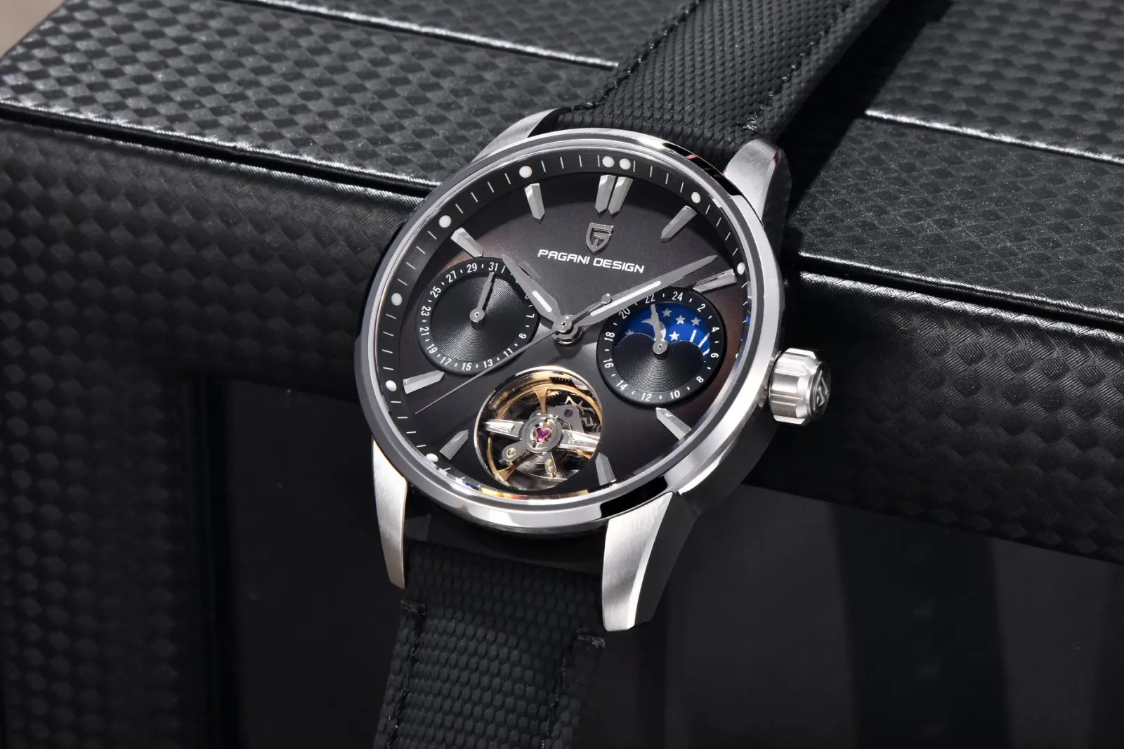 PAGANI DESIGN PD-YS021 Quartz Watch – Leather, Luminous, 10Bar Water-Resistant - Winter Seller Hub