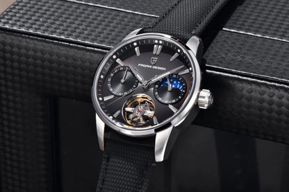 PAGANI DESIGN PD-YS021 Quartz Watch – Leather, Luminous, 10Bar Water-Resistant - Winter Seller Hub