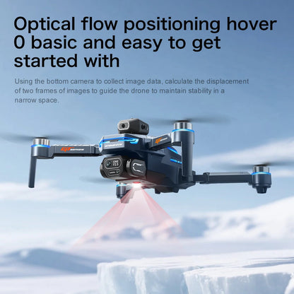 New GT8 Drone 8K Professional HD Dual Cameras Screen Remote 5G WIFI Brushless Motor Obstacle Avoidance Foldable Quadcopter Toys - Winter Seller Hub