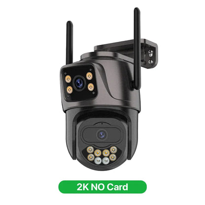 6K 9MP HD IP Camera Outdoor Three-Lens External WiFi Camera 4K/2K Dual Screen Security PTZ Cam Auto Tracking Surveillance iCSee - Winter Seller Hub