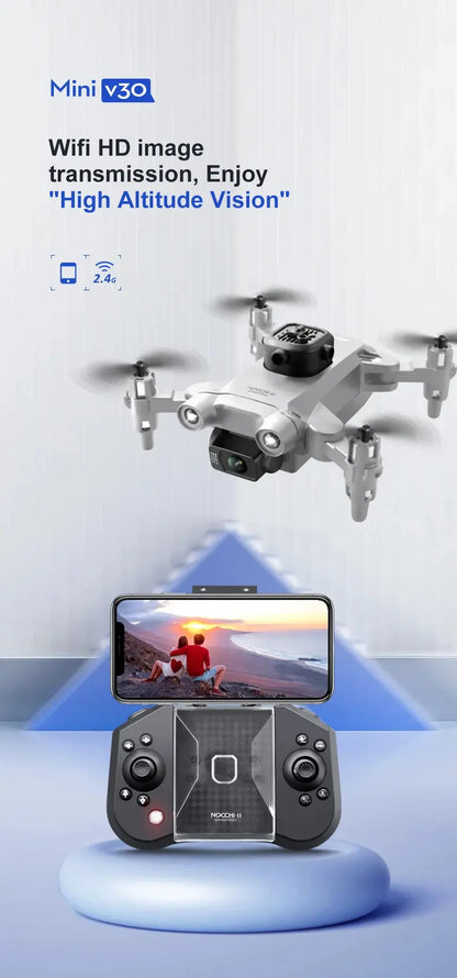 4DRC New V30 Mini Drone with Camera HD 4K 1080P FPV RC Drones Profesional Five-sided Obstacle Avoidance Helicopter Dron Toy Gift - Winter Seller Hub