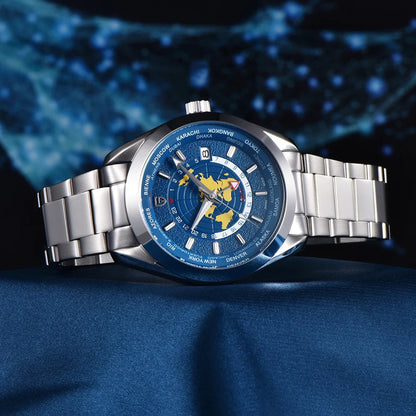 PD1788 Quartz Wristwatch – Stainless Steel Case & Bracelet, Water-Resistant, Fashionable Casual Watch - Winter Seller Hub