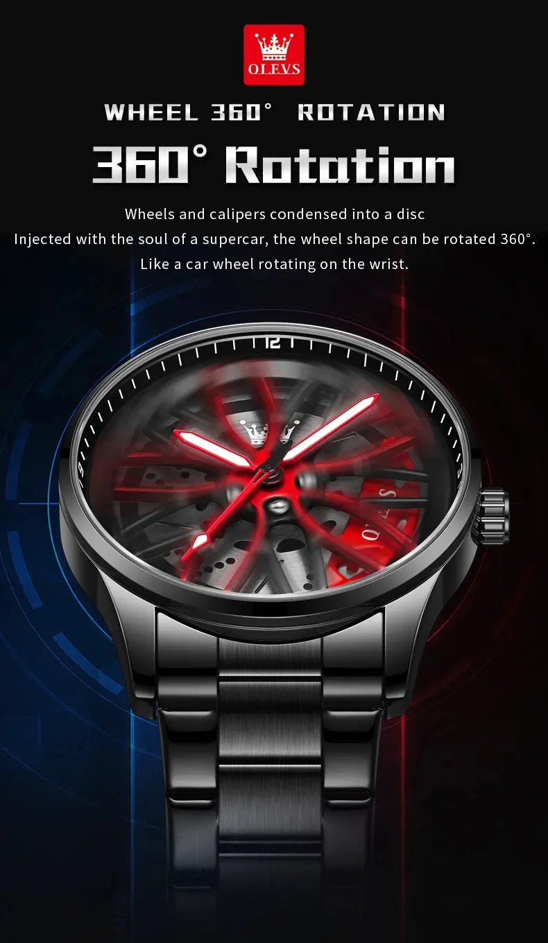 OLEVS 9937 Quartz Watch – Stainless Steel, Luminous, 3 Bar - Winter Seller Hub