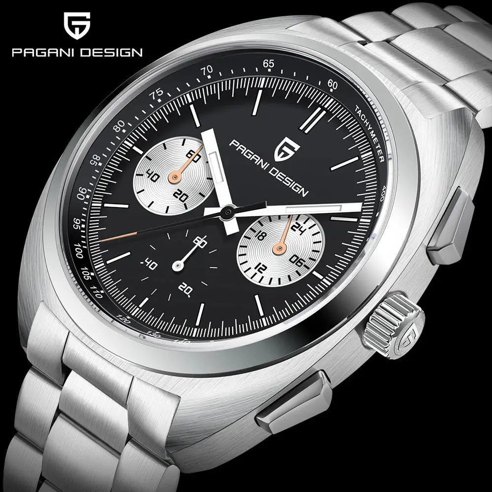 PAGANI DESIGN PD-1782 Quartz Chronograph – Sapphire, 10 Bar, Leather - Winter Seller Hub