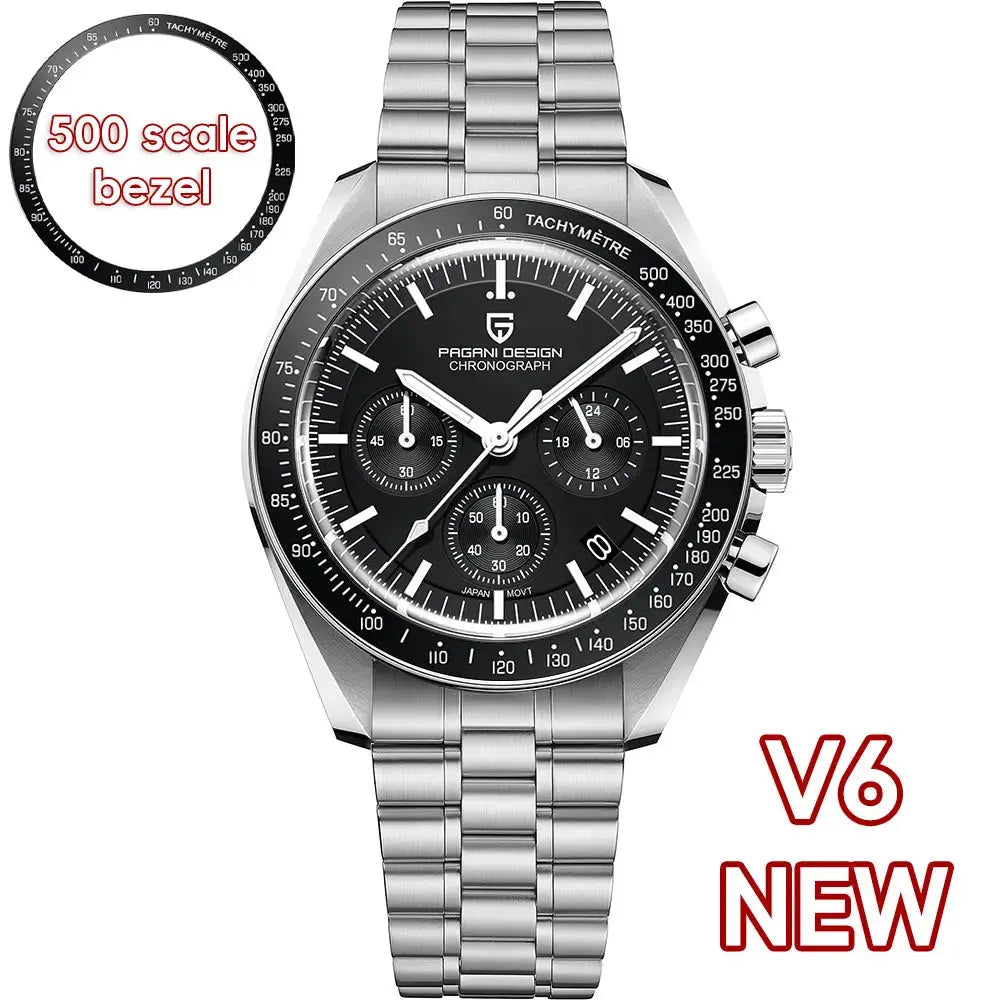 PAGANI DESIGN PD-1701 Moonwatch – VK63 Chronograph, Sapphire, 10 Bar - Winter Seller Hub