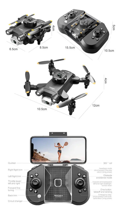 4DRC New V30 Mini Drone with Camera HD 4K 1080P FPV RC Drones Profesional Five-sided Obstacle Avoidance Helicopter Dron Toy Gift - Winter Seller Hub