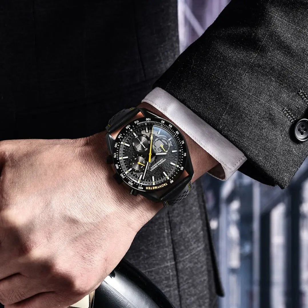 PAGANI DESIGN PD-1779 Quartz Wristwatch – Stainless Steel, Chronograph, Water-Resistant Business Watch - Winter Seller Hub