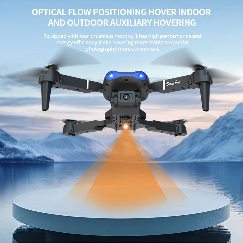 E99 Pro Drone with 8K HD Camera Remote Control Quadcopter Four Axis Aircraft Altitude Hold GPS Flying Toy for Aerial Photography - Winter Seller Hub
