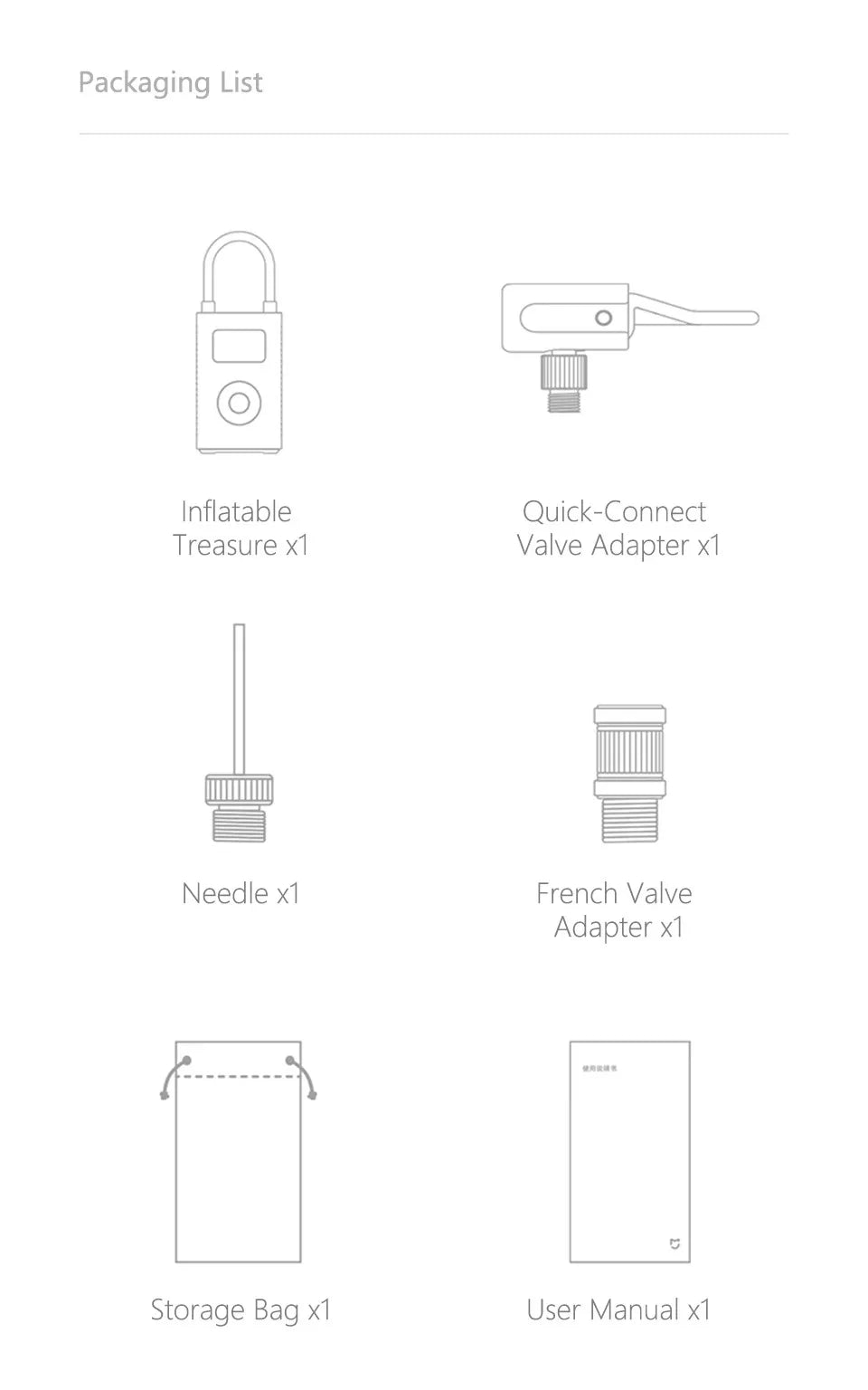 XIAOMI MIJIA Portable Air Pump – Rechargeable Cordless Inflator for Tires & Sports Balls - Winter Seller Hub