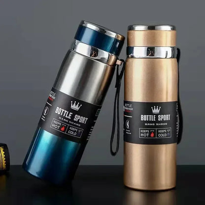 1L Insulated Stainless Steel Water Bottle – Vacuum, Hot/Cold, Leakproof - Winter Seller Hub