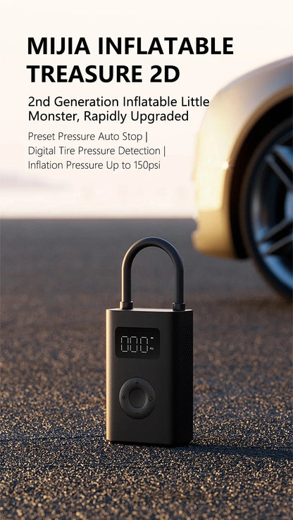 XIAOMI MIJIA Portable Air Pump – Rechargeable Cordless Inflator for Tires & Sports Balls - Winter Seller Hub