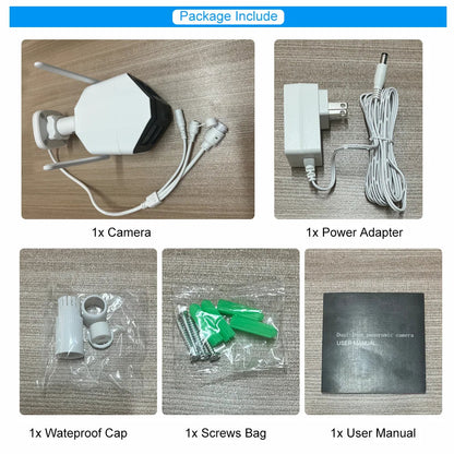 Tuya Smart 8MP Dual-Lens Large wide 180°Security Outdoor WiFi Camera With Color Night Vision Siren 2-Way Talk Waterproof IP Cam - Winter Seller Hub