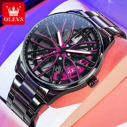 OLEVS 9937 Quartz Watch – Stainless Steel, Luminous, 3 Bar - Winter Seller Hub