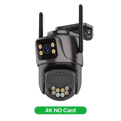6K 9MP HD IP Camera Outdoor Three-Lens External WiFi Camera 4K/2K Dual Screen Security PTZ Cam Auto Tracking Surveillance iCSee - Winter Seller Hub
