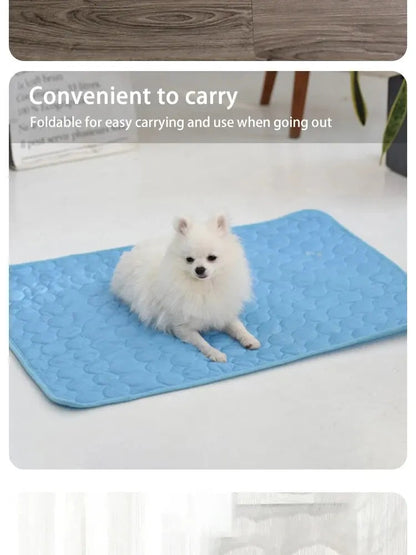 Cooling Pet Bed Mat – Summer Cat & Small Dog Sofa Pad - Winter Seller Hub