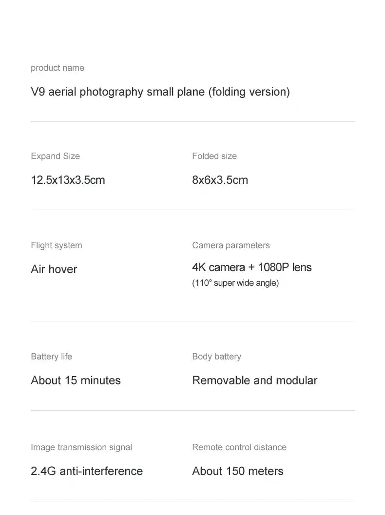 4DRC 2023 New V9 Mini Drone 4k HD Wide Angle Camera WIFI FPV Drones 1080P Dual Camera RC Dron Quadcopter Aircraft Kids Toys - Winter Seller Hub